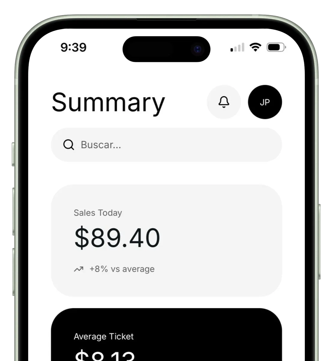 ChefSync dashboard on iPhone