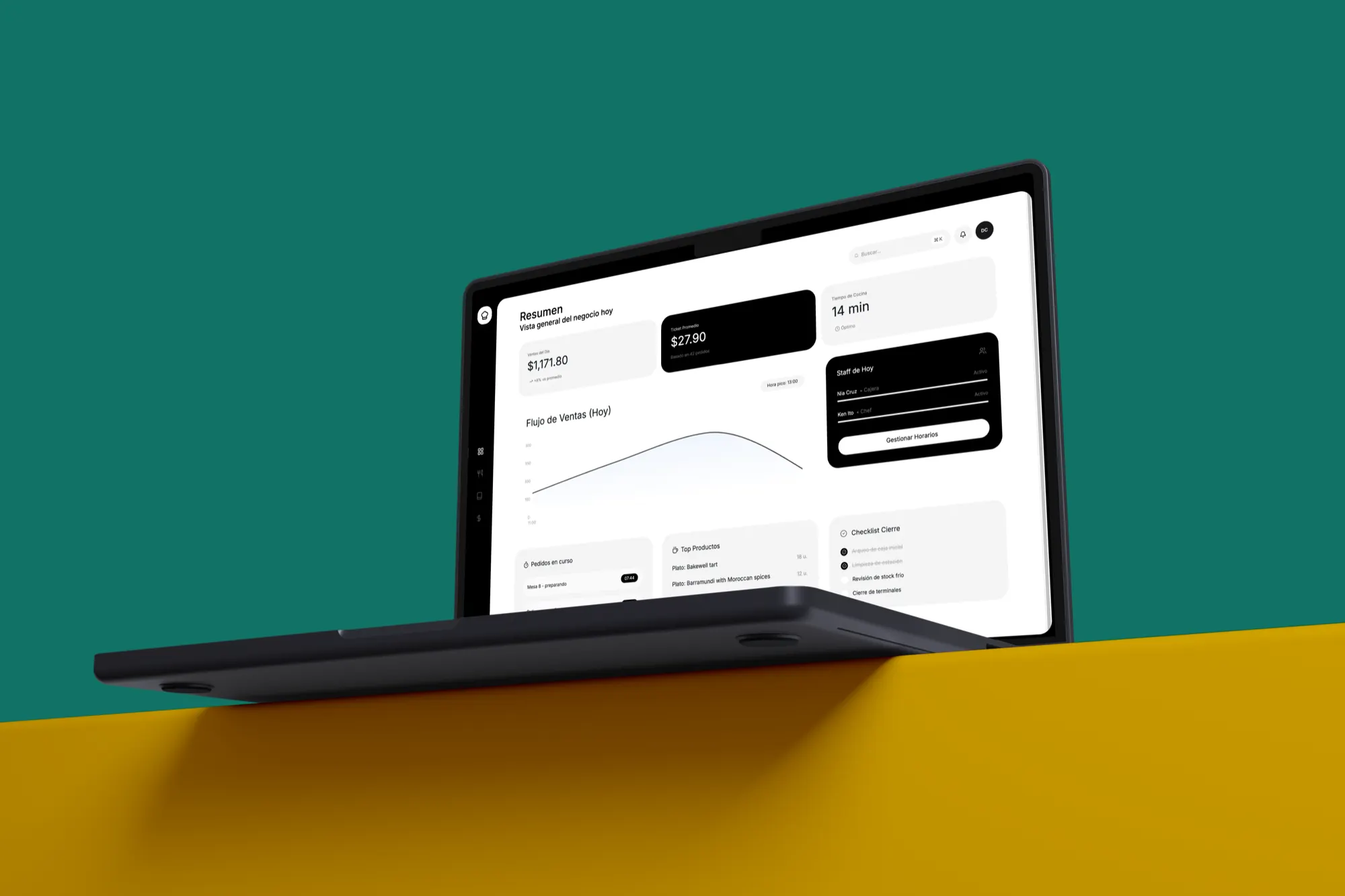 Order management Real-time sync across all stations